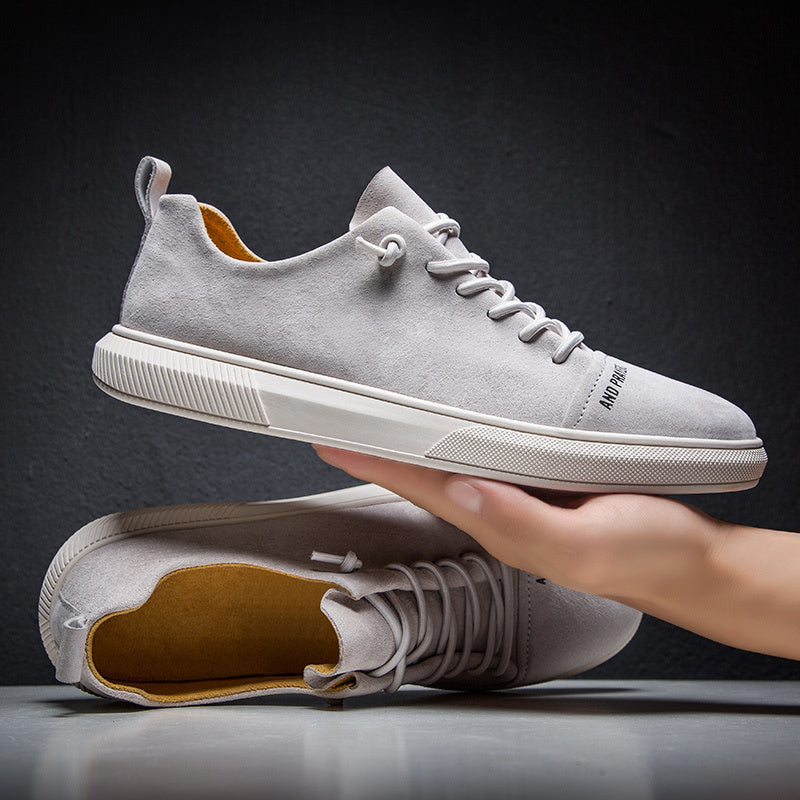 Simple Retro British Casual Shoes Double Pigskin Upper
