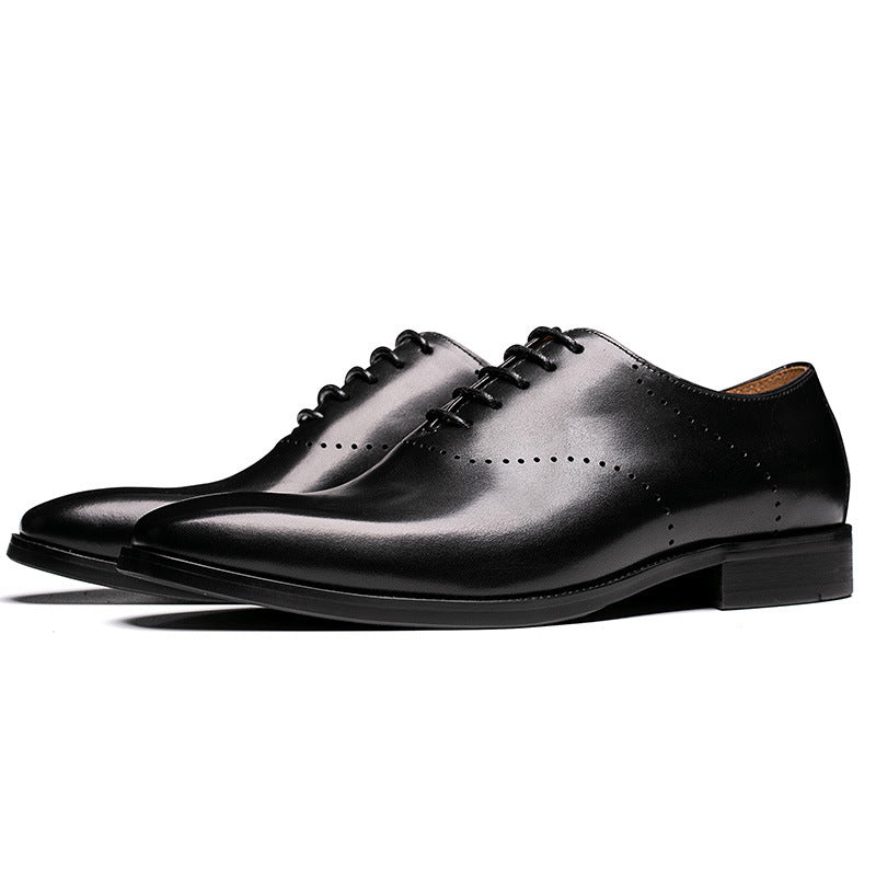 Men's Hand-Polished Cowhide Brogue Oxford Shoes