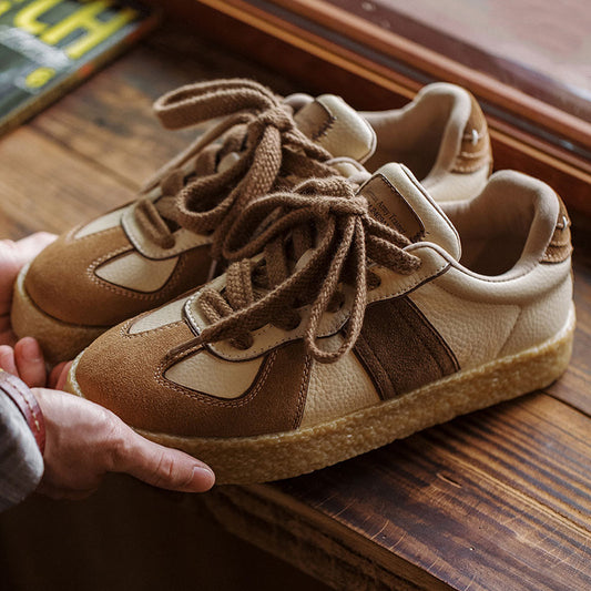Retro Men's Low-Top Thick Platform Skateboard Shoes