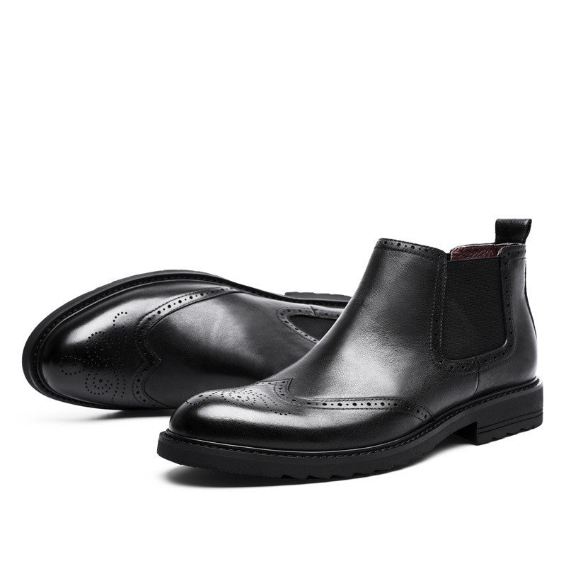 Autumn Winter British Martin Leather Boots