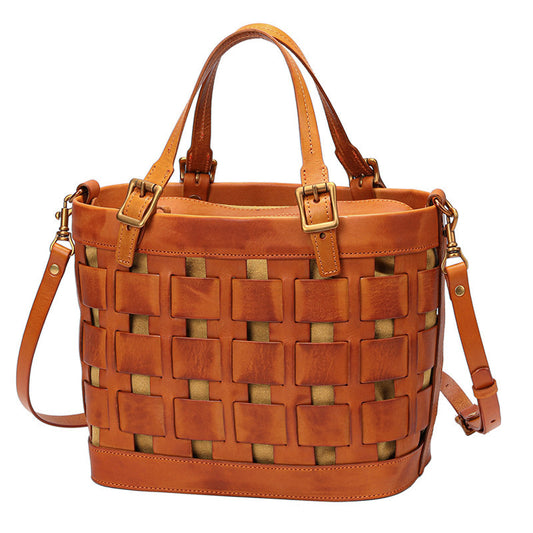 Cowhide handbag women's shoulder messenger bag