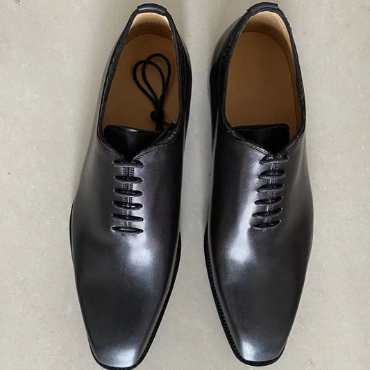 Men’s Leather Oxford Dress Shoes Lace-Up