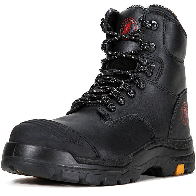 Men's Steel Toe Cowhide Breathable Work Shoes Summer