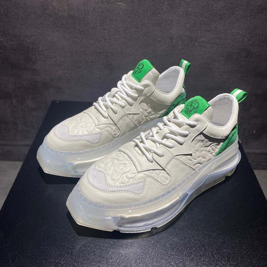 Men's Breathable Air Cushion Dad Sneakers White