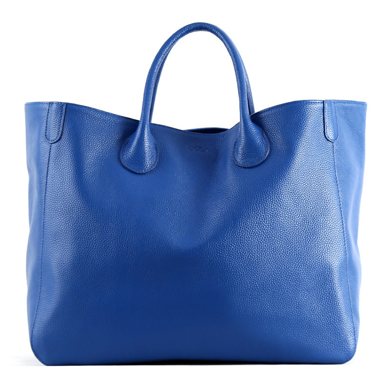 Women's High-Capacity Autumn Genuine Cowhide Handbag