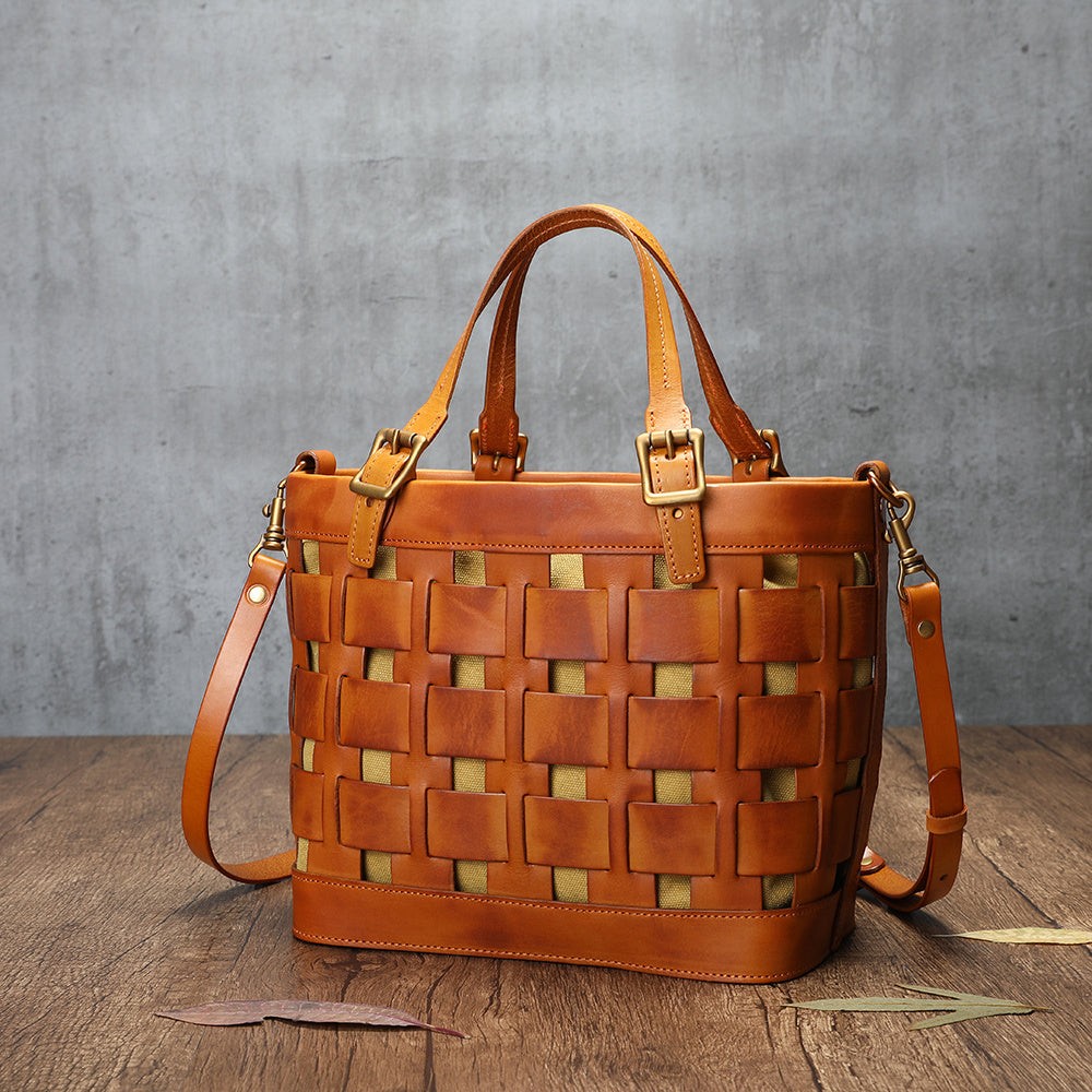 Cowhide handbag women's shoulder messenger bag