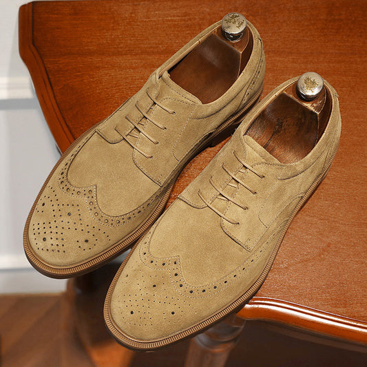 Men's Vintage Suede Leather Breathable Formal Shoes