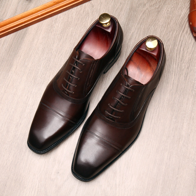 Men’s Formal Leather Shoes, Black & Brown, Various Sizes
