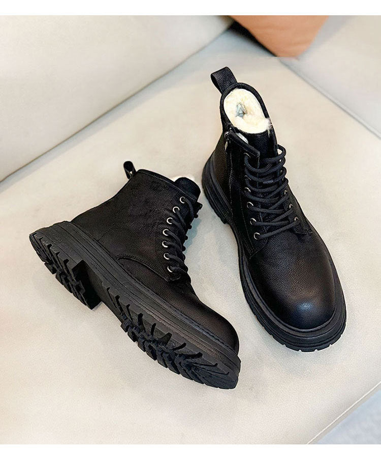 Men's Sheepskin Fur Snow Boots | Dr Martens, Non-slip