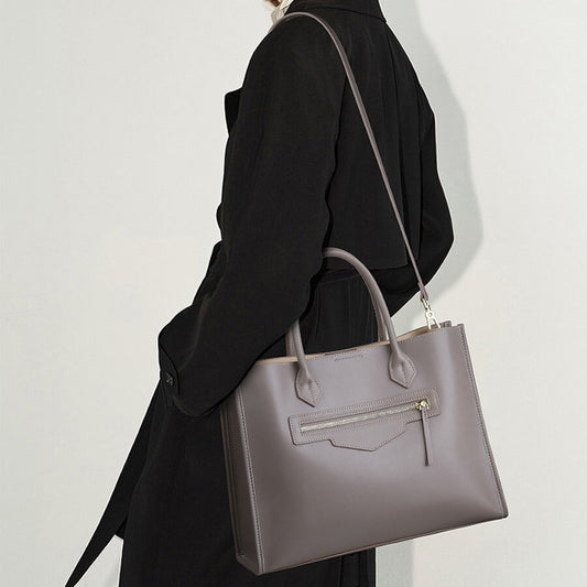 Women’s Large Genuine Leather Tote Bag with Laptop