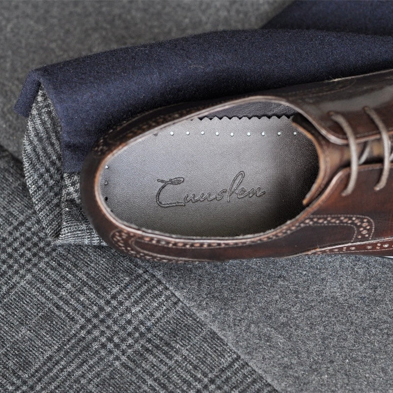 Handmade Genuine Leather Men’s Pointed Toe Formal Shoes