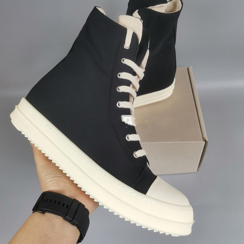 High Top Canvas Shoes with Thick TPU Sole Unisex