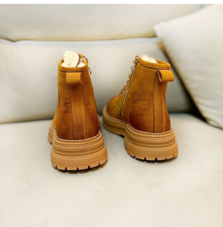 Men's Sheepskin Fur Snow Boots | Dr Martens, Non-slip