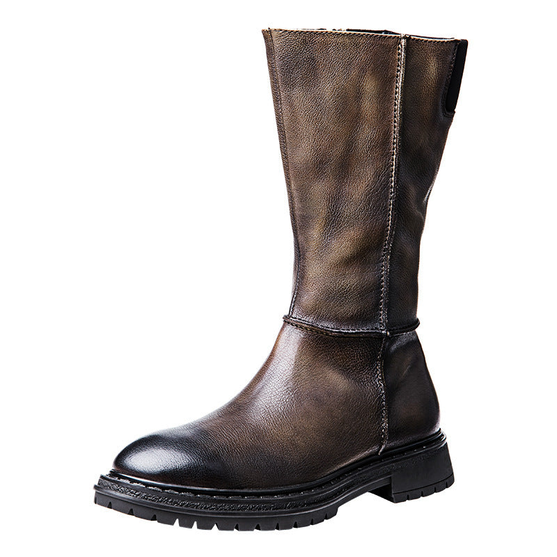 Men's Vintage Handmade Thick Sole Leather Boots