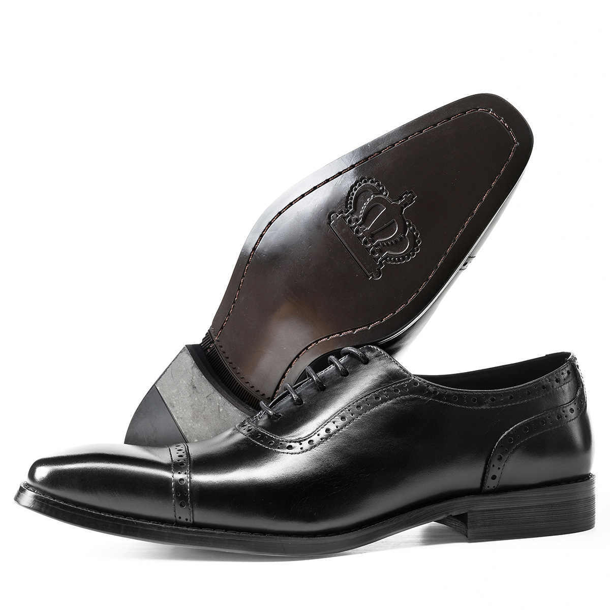 British Style Men’s Business Leather Oxford Shoes