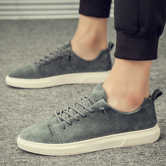 Simple Retro British Casual Shoes Double Pigskin Upper