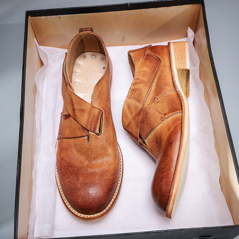 Women’s Lightweight Leather Casual Flat Shoes
