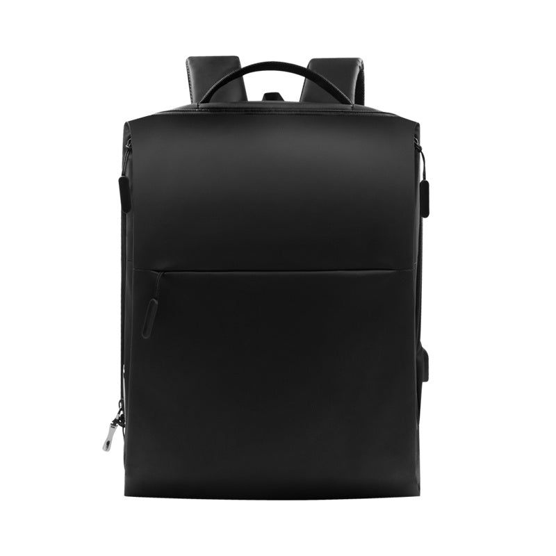 Fingerprint Lock Anti-Splash Laptop Backpack, Black