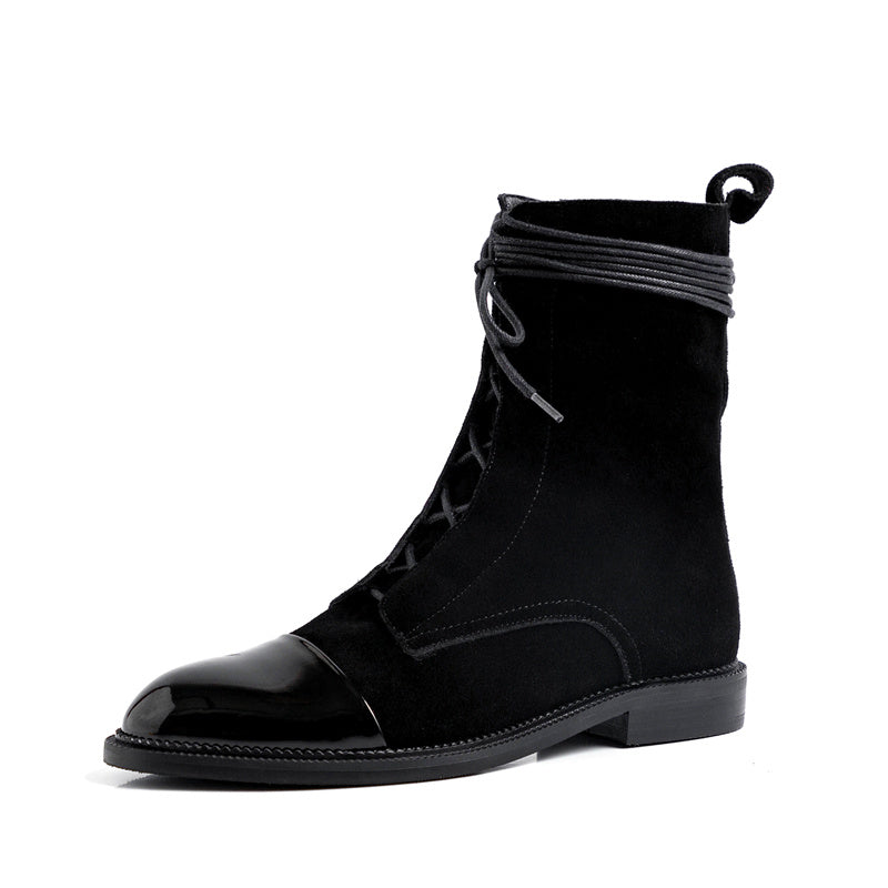 British Style Ladies Martin Boots with Soft PU Leather