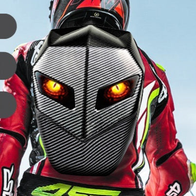 Luminous Sharingan Motorcycle Helmet Backpack, Bluetooth