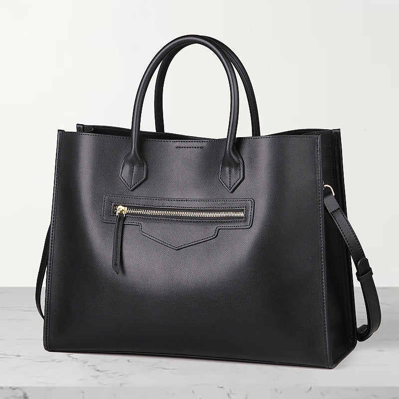 Women’s Large Genuine Leather Tote Bag with Laptop