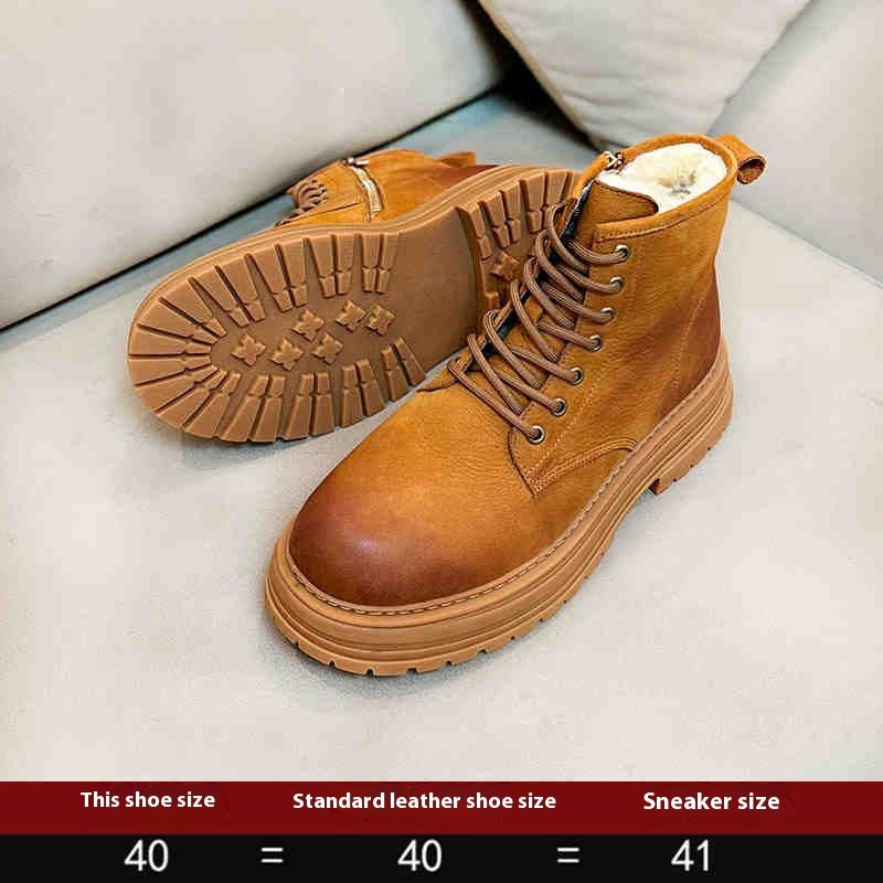 Men's Sheepskin Fur Snow Boots | Dr Martens, Non-slip