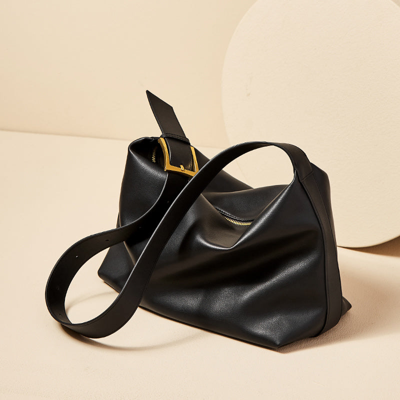 Women's Large Capacity Leather Single Shoulder Tote