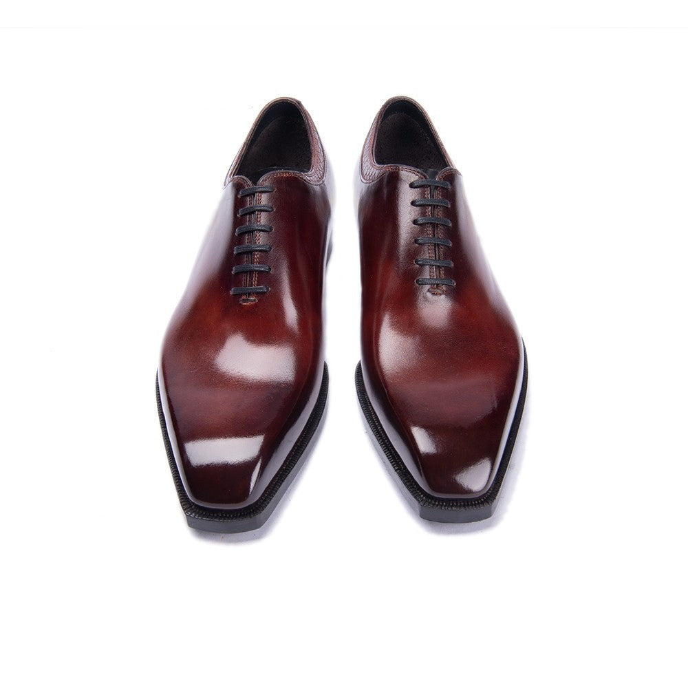 Men’s Leather Oxford Dress Shoes Lace-Up
