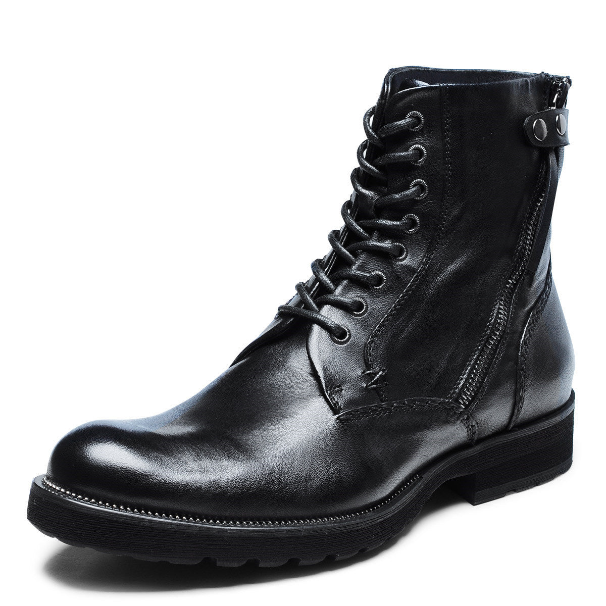 Mogadishu British Retro Leather Martin Boots Men