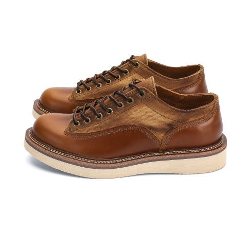 Retro Casual Low-top Leather Shoes, Breathable Flat Heel