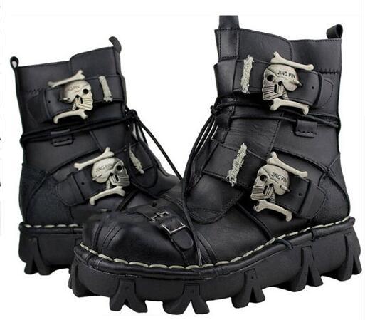 Men's Cowhide Leather Work Boots - Durable & Lightweight