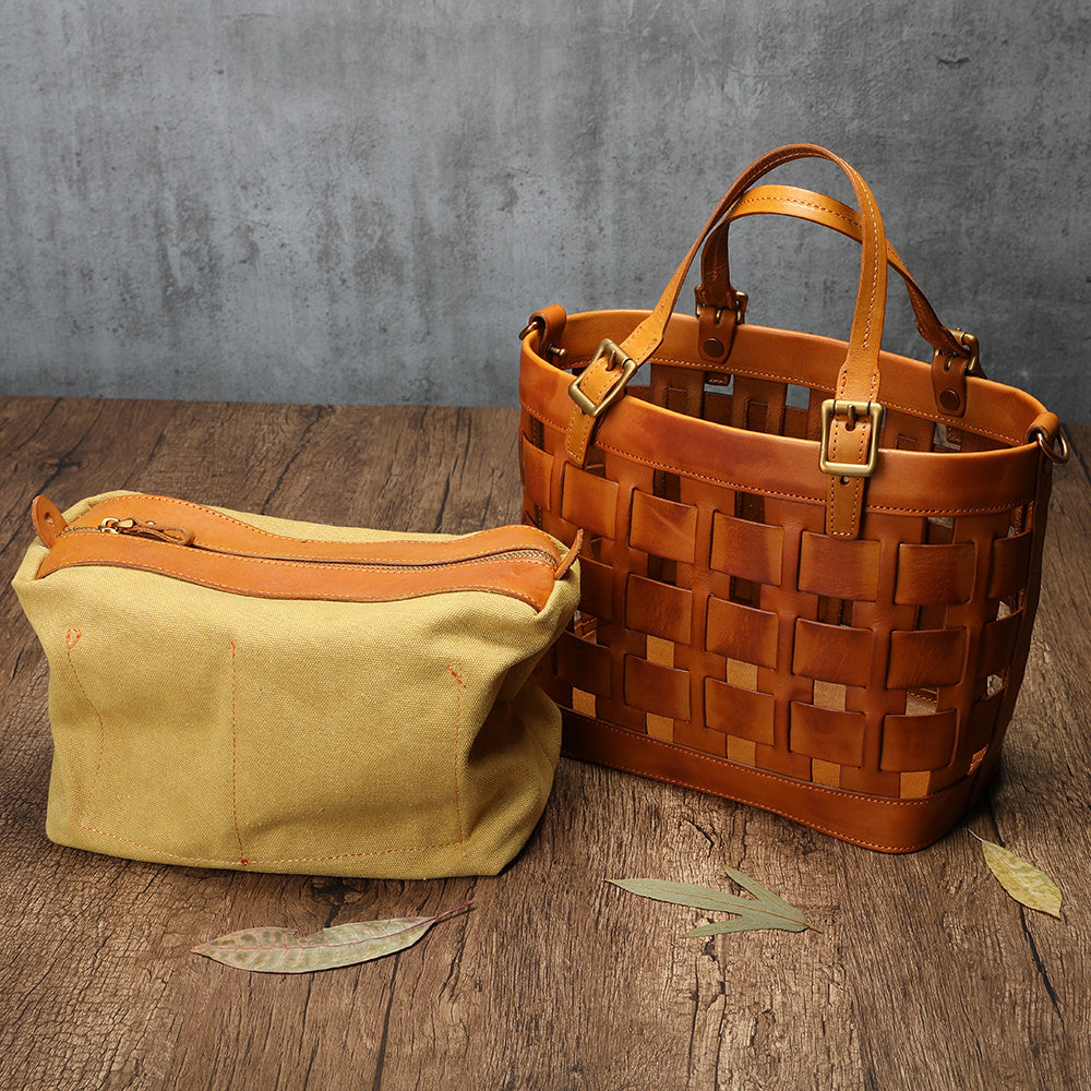 Cowhide handbag women's shoulder messenger bag