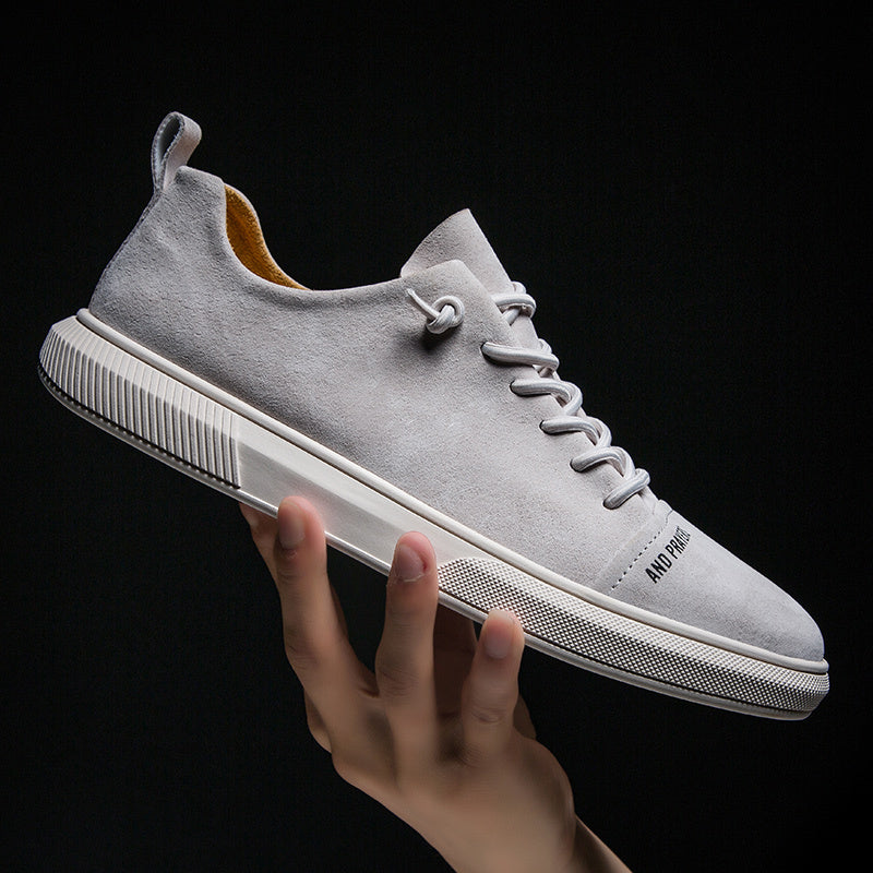 Simple Retro British Casual Shoes Double Pigskin Upper