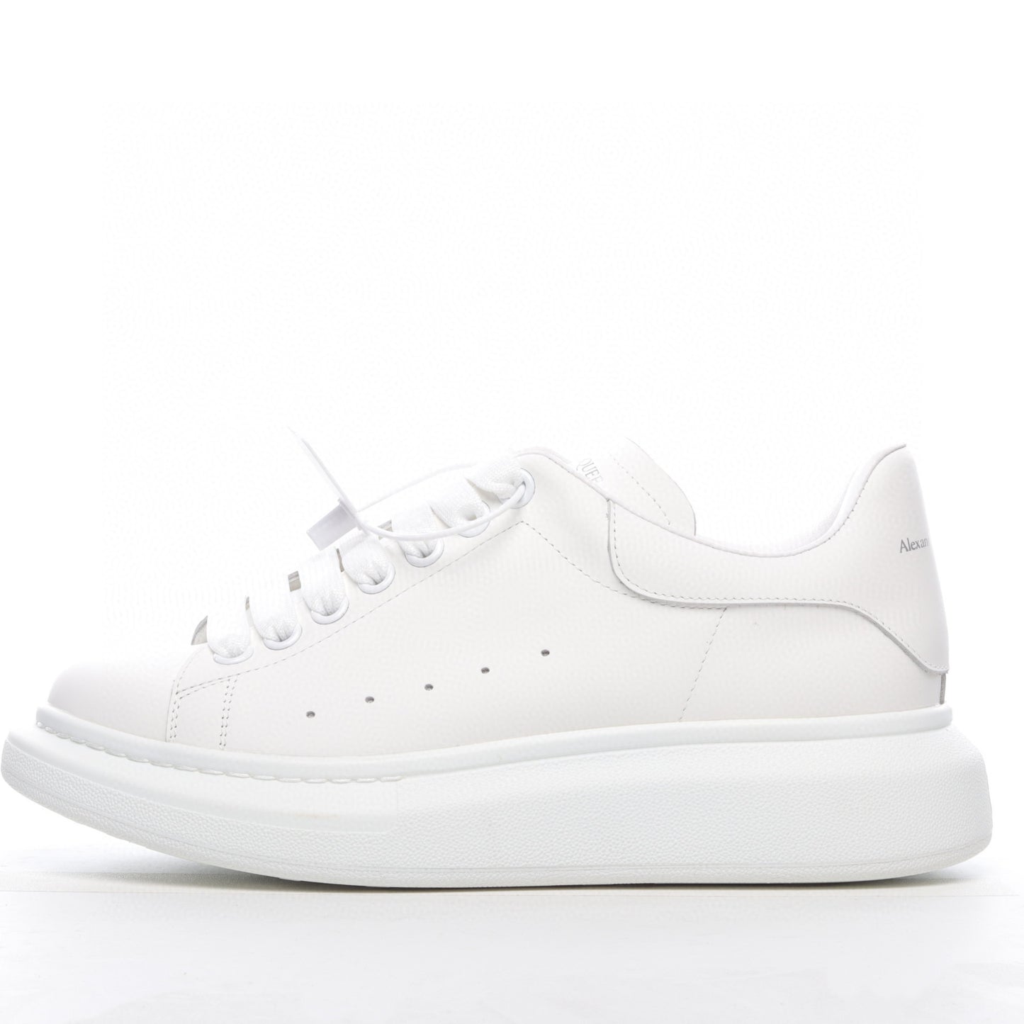 Multicolor Gradient Leather Sneakers Thick Sole