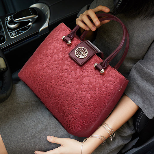 Stylish PU Leather Women’s Satchel - Gift Box Included