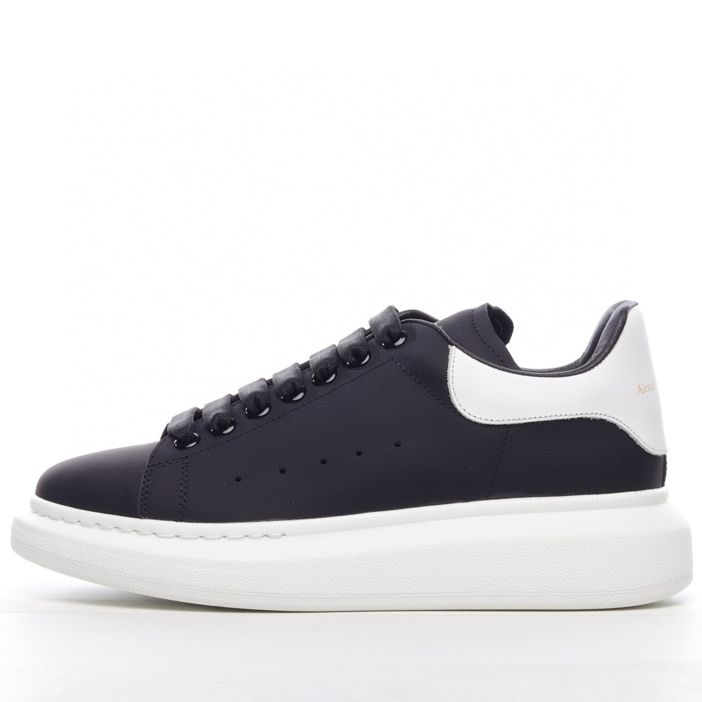 Multicolor Gradient Leather Sneakers Thick Sole