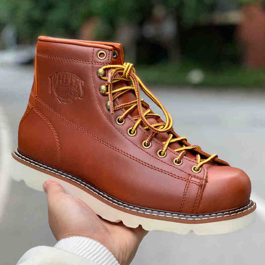 American Retro Waterproof Short Face Worker Boots