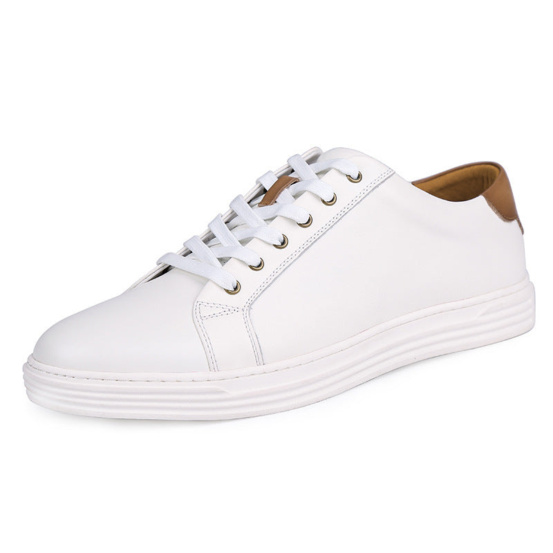 Men’s Spring & Summer Colorblock Leather Sports Shoes
