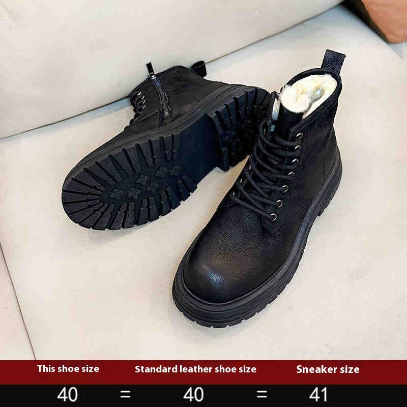 Men's Sheepskin Fur Snow Boots | Dr Martens, Non-slip