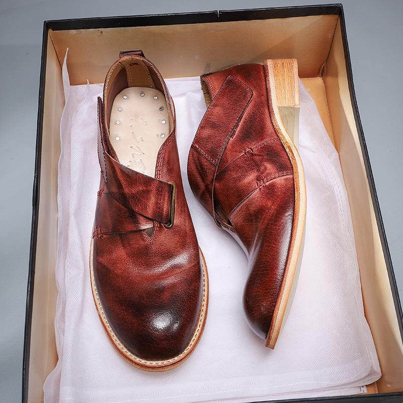 Women’s Lightweight Leather Casual Flat Shoes