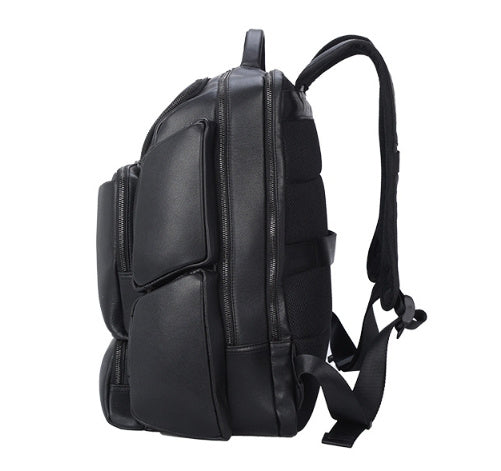 Vintage Leather Backpack 17" Laptop, 20-35L Capacity