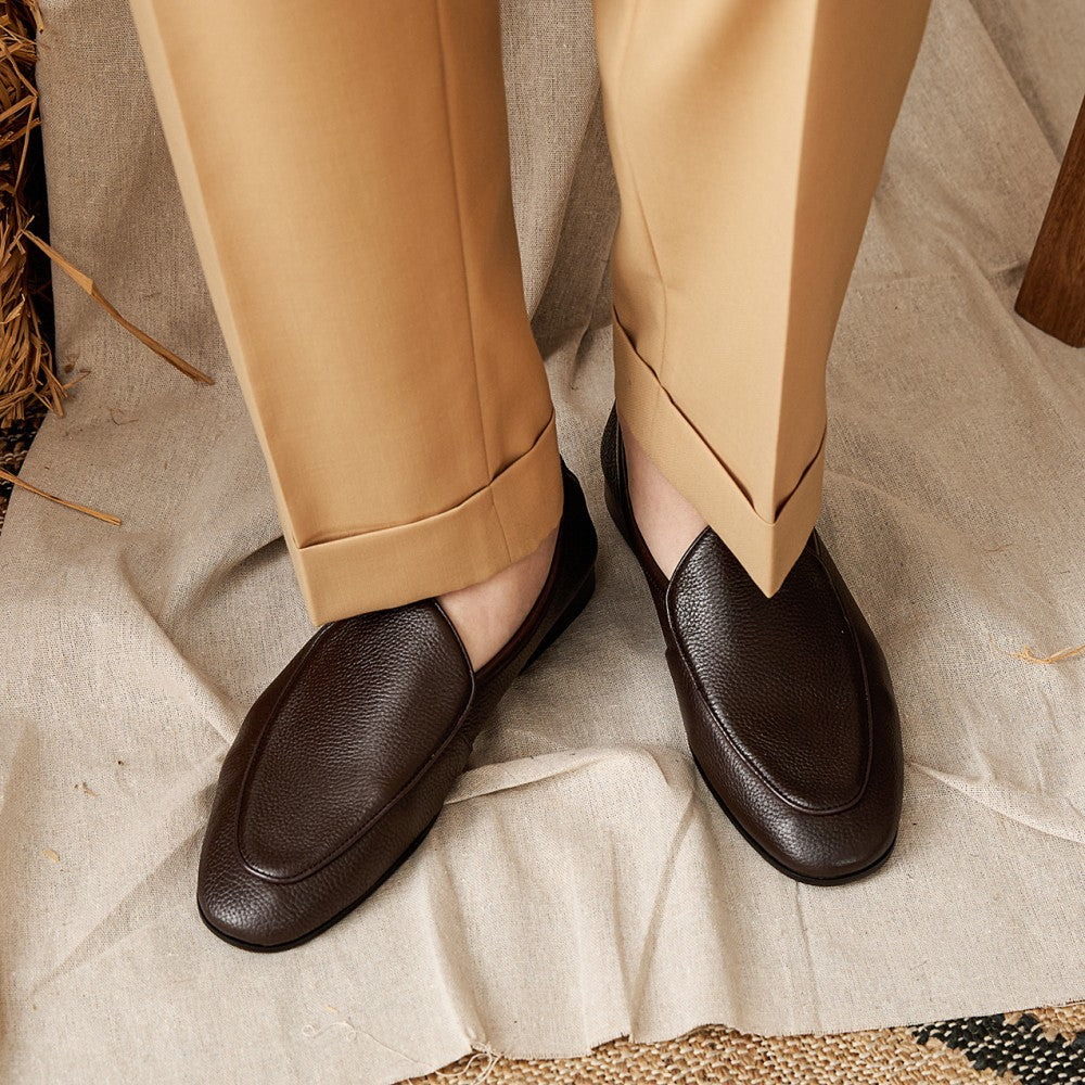 Men’s Summer Business Casual Leather Slip-On Shoes
