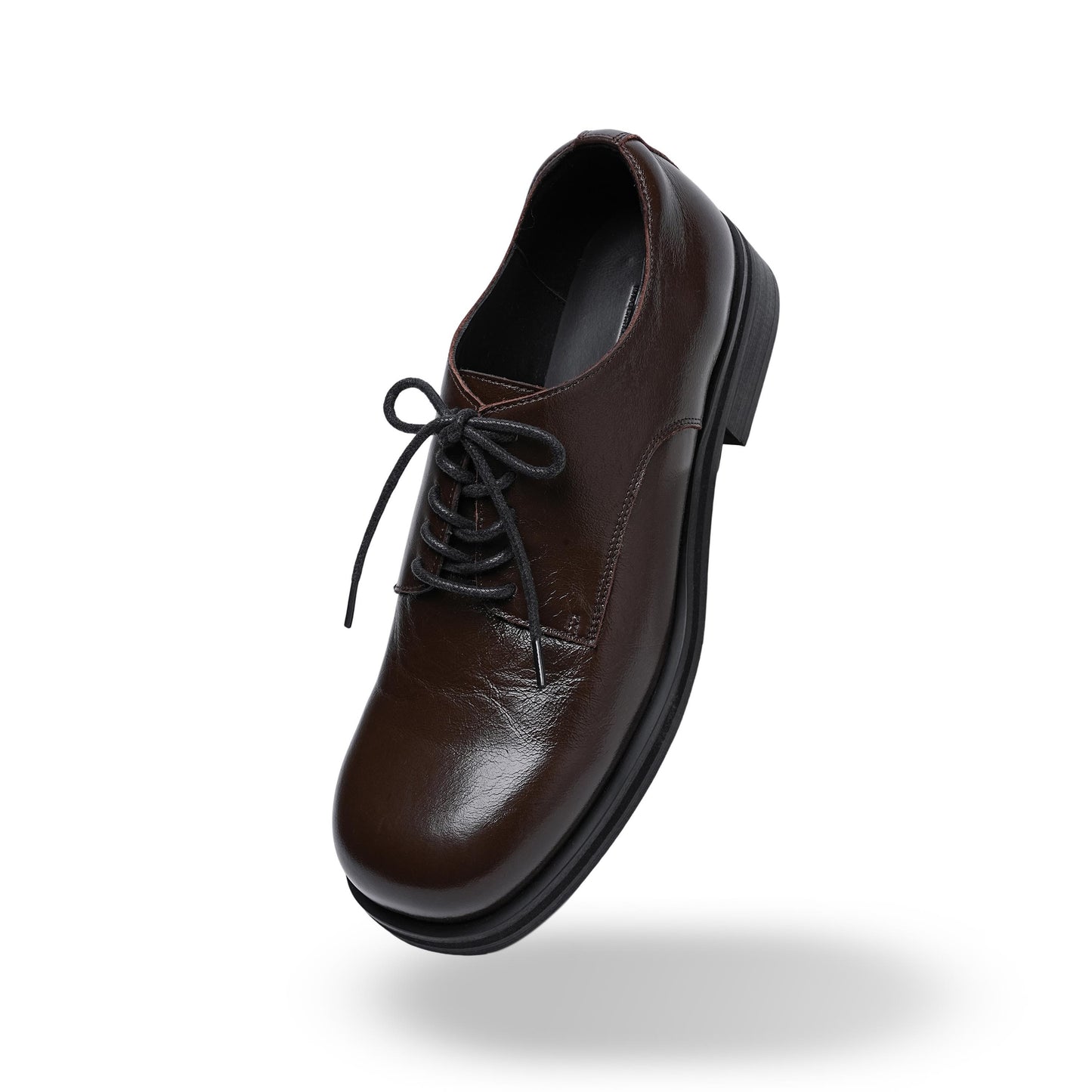 Retro Casual Big Head Derby Synthetic Leather Shoes