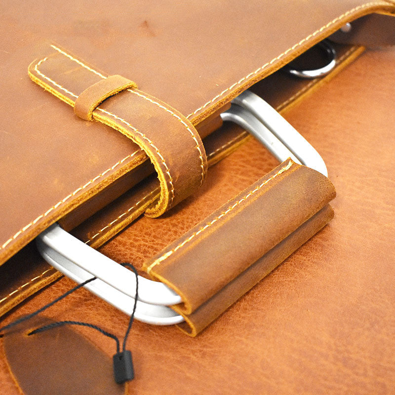 Simple Briefcase British Women's Handmade Retro