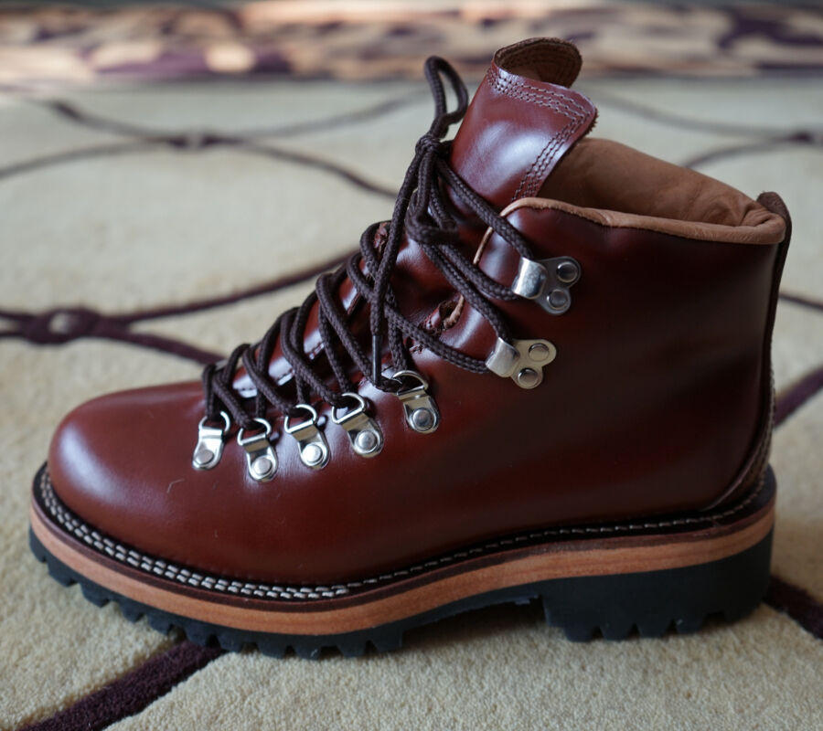 Men's Brown Daily Leisure Cowhide Hiking Boots
