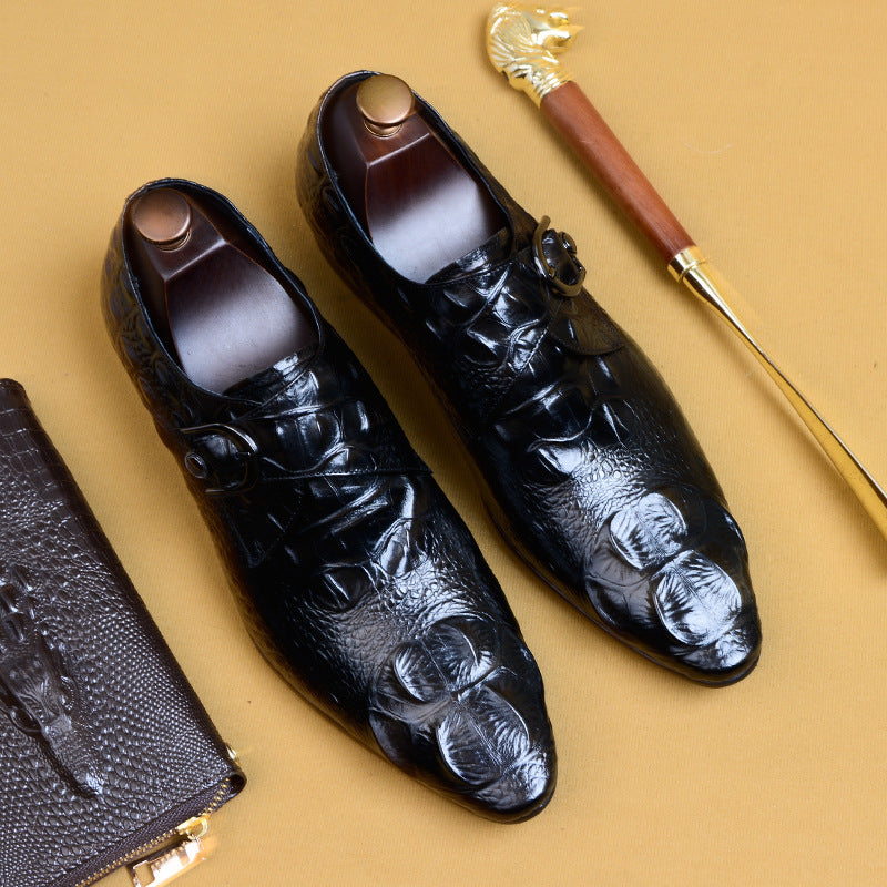 Men’s Business Suit Leather Shoes, Pointed Toe