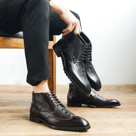 Men's Doc Martens Comfortable Breathable Cowhide Shoes