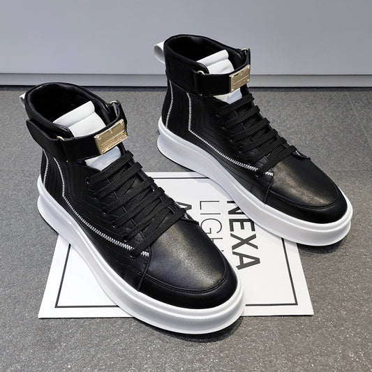 Tide Brand Youth Board Shoes with Metal Buckle