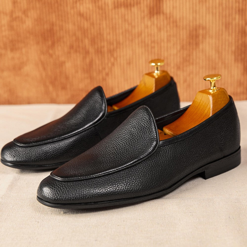 Men’s Summer Business Casual Leather Slip-On Shoes