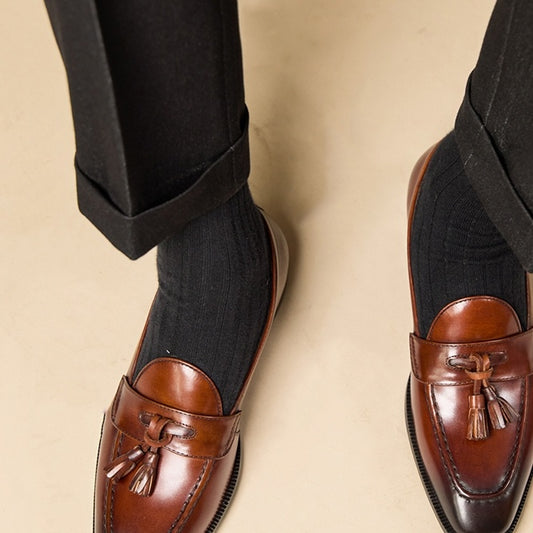 European & American Business Casual Tassel Loafers